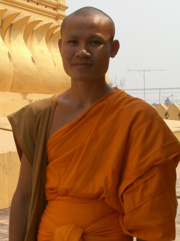 Monk In Laos